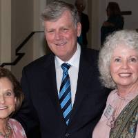 President Haas with Marcia Haas, and Donna Hecker.